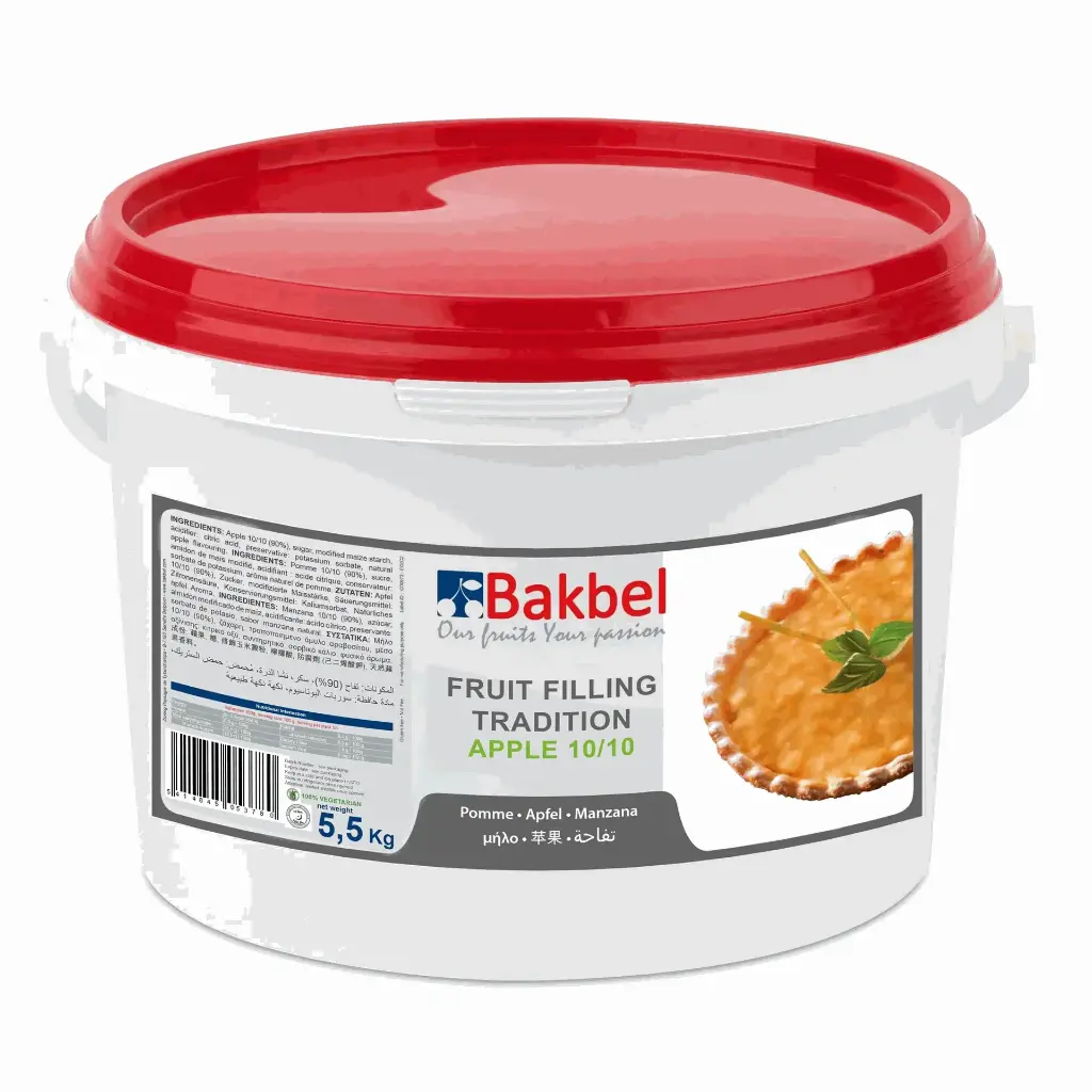 [118117] BAKBEL FRUIT FILLING DELUXE APPLE 70% - 5.5KG